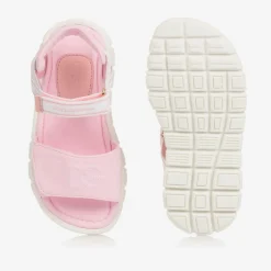Dolce amp; Gabbana Girls Pink DG Logo Sandals Sale