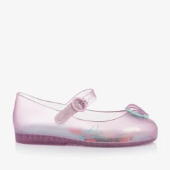 Mini Melissa Girls Pink Disney Jelly Shoes