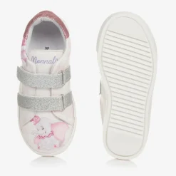 Monnalisa Girls Pink Disney Velcro Trainers