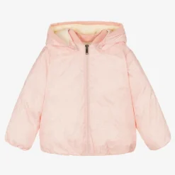 Gucci Girls Pink Double G Down Puffer Jacket Best