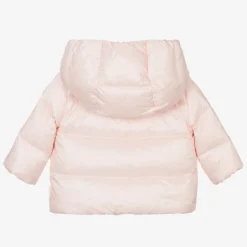 Moncler Enfant Girls Pink Down Padded Natas Jacket Clearance