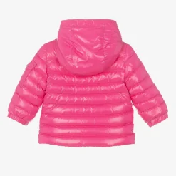 Moncler Enfant Girls Pink Down Padded Paulas Jacket New