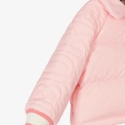 Burberry Girls Pink Down Padded Puffer Jacket Clearance