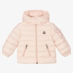Moncler Enfant Girls Pink Down Puffer Jacket Sale