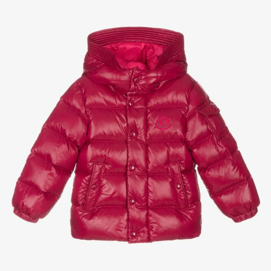 Moncler Enfant Girls Pink Down Puffer Jacket