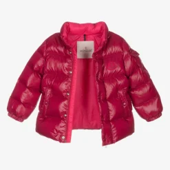 Moncler Enfant Girls Pink Down Puffer Jacket