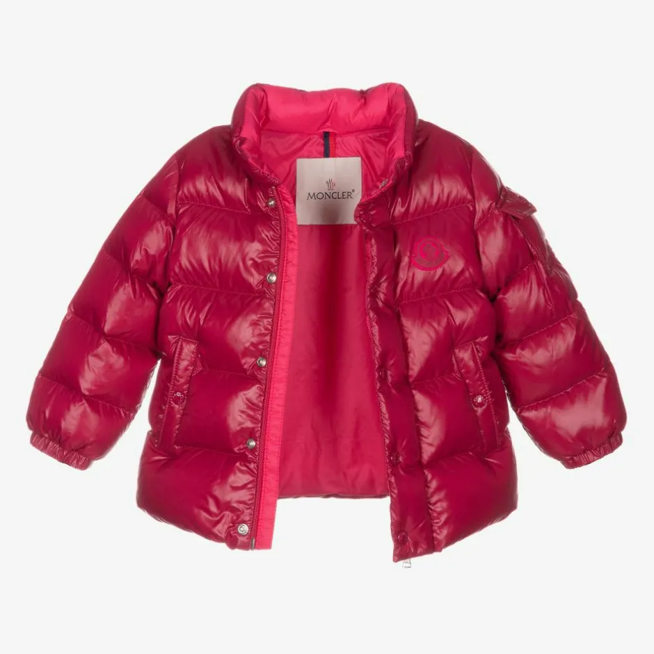 Moncler Enfant Girls Pink Down Puffer Jacket