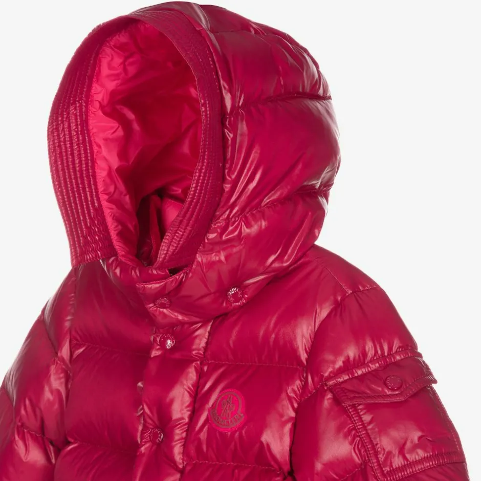 Moncler Enfant Girls Pink Down Puffer Jacket