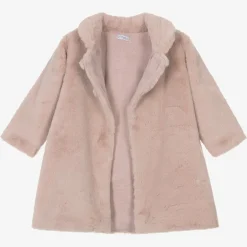 Mebi Girls Pink Faux Fur Coat Online