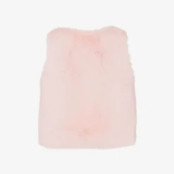 A Dee Girls Pink Faux Fur Gilet Clearance