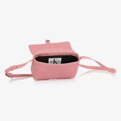 Calvin Klein Girls Pink Faux Leather Handbag (20cm) Clearance