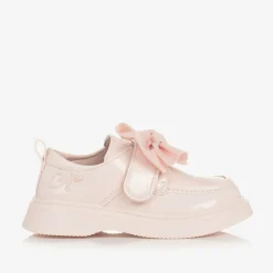 A Dee Girls Pink Faux Leather Patent Shoes Hot