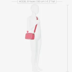 Fun amp; Fun Girls Pink Faux Leather Shoulder Bag (19cm) Sale