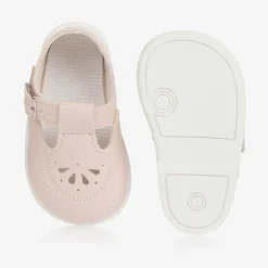 Early Days Girls Pink Faux Leather T-Bar Shoes Sale