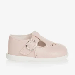 Early Days Girls Pink Faux Leather T-Bar Shoes Sale