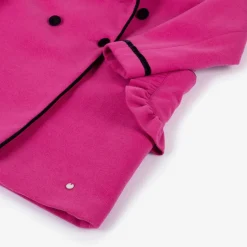 Piccola Speranza Girls Pink Felted Wool Coat Discount