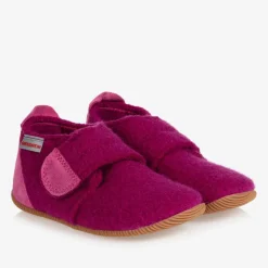 Giesswein Girls Pink Felted Wool Slippers Sale