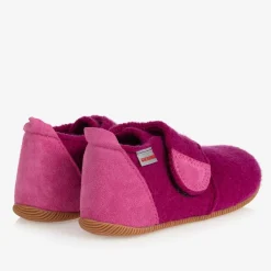Giesswein Girls Pink Felted Wool Slippers Sale