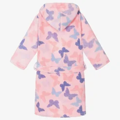 Playshoes Girls Pink Fleece Dressing Gown New