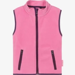 Playshoes Girls Pink Fleece Gilet