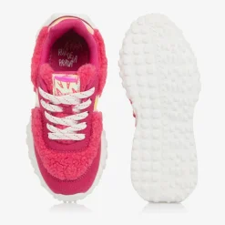 Agatha Ruiz de la Prada Girls Pink Fleece Trainers Outlet