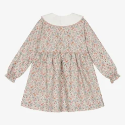 Paloma de la O Girls Pink Floral Cotton Dress Discount
