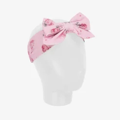 Monnalisa Girls Pink Floral Cotton Headband Best