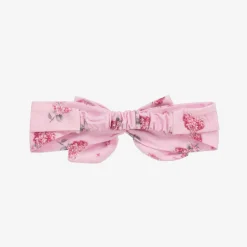 Monnalisa Girls Pink Floral Cotton Headband Best