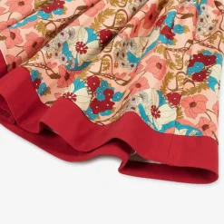 The Middle Daughter Girls Pink Floral Cotton Skirt Outlet