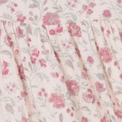 Laranjinha Girls Pink Floral Cotton Dress Online