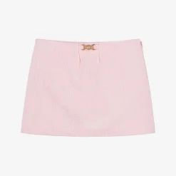 Versace Girls Pink Floral Jacquard Skort Outlet