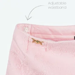 Versace Girls Pink Floral Jacquard Skort Outlet