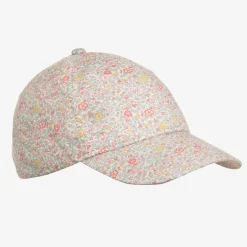 Milledeux Girls Pink Floral Liberty Print Cap Outlet