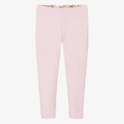 Guess Girls Pink Floral Print Reversible Leggings Clearance