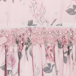 Pretty Originals Girls Pink Floral Smocked Dress Set Discount