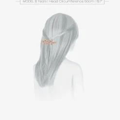 David Charles Girls Pink Flower Hair Clip (8cm) Hot