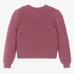 Abel amp; Lula Girls Pink Fluffy Knit Sweater Best