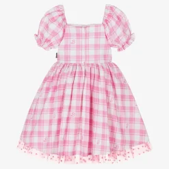 Rock Your Baby Girls Pink Gingham Barbie Dress