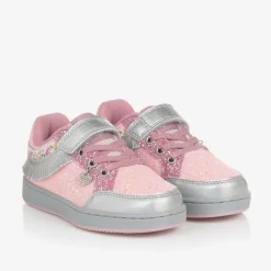 Lelli Kelly Girls Pink Glitter Fringed Trainers Hot