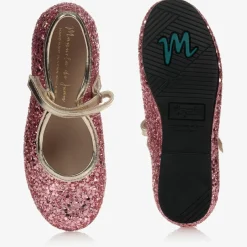 Manuela de Juan Girls Pink Glitter Shoes Sale