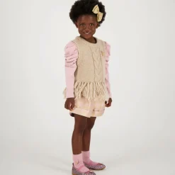 Angels Face Girls Pink Glittery Ballerina Shoes TeaRose Best