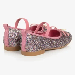 Angels Face Girls Pink Glittery Ballerina Shoes TeaRose Best