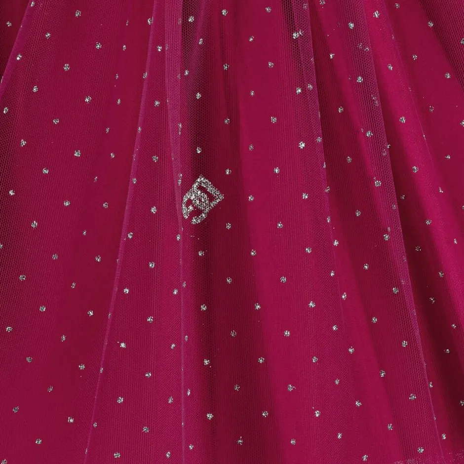 Dolce amp; Gabbana Girls Pink Glittery Tulle & Silk Skirt Sale