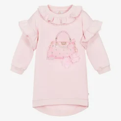 Caramelo Kids Girls Pink Handbag Sweatshirt Dress Best