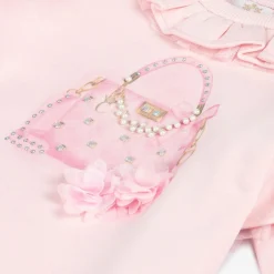 Caramelo Kids Girls Pink Handbag Sweatshirt Dress Best