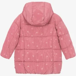 Mayoral Girls Pink Heart Puffer Coat Best