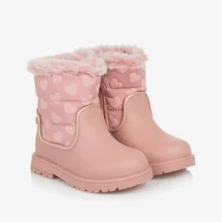 Mayoral Girls Pink Heart Snow Boots Best