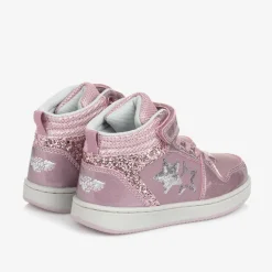 Lelli Kelly Girls Pink High Top Heart Trainers