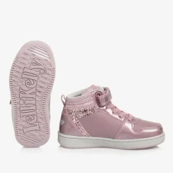 Lelli Kelly Girls Pink High Top Heart Trainers