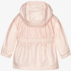 Moncler Enfant Girls Pink Hooded Coat